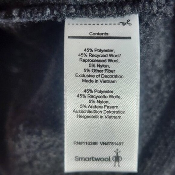 Smartwool Sweater Mens XL Gray Wool Blend Crewneck Pullover Thermal Knit Outdoor - Picture 6 of 11